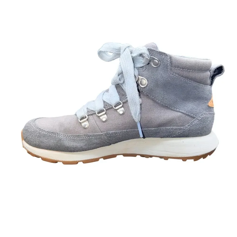 Merrell Waitsfield Mid Hiking Boots Gray Suede Canvas Women’s 7.5
